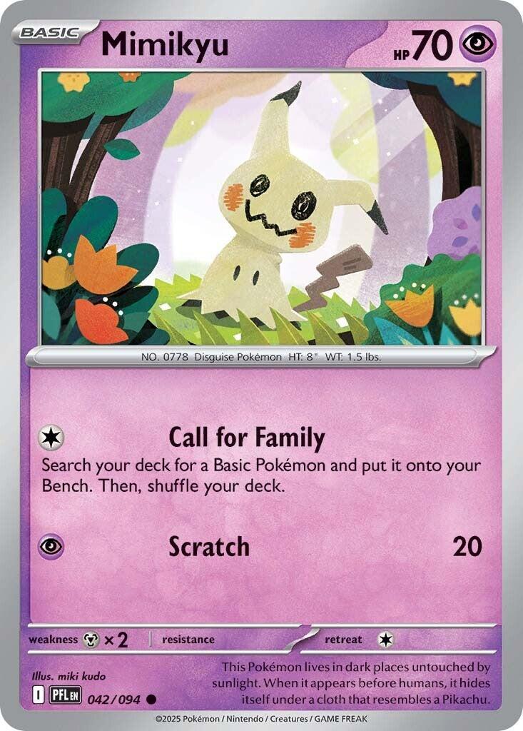 Mimikyu (042/094) [Mega Evolution: Phantasmal Flames] | Cracking-Singles
