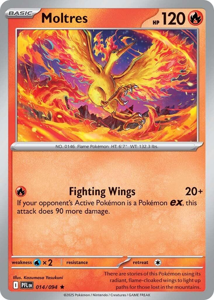 Moltres (014/094) [Mega Evolution: Phantasmal Flames] | Cracking-Singles
