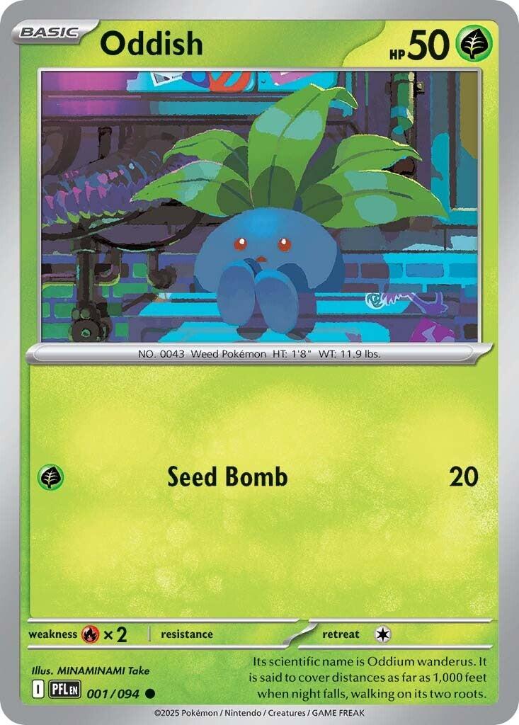 Oddish (001/094) [Mega Evolution: Phantasmal Flames] | Cracking-Singles