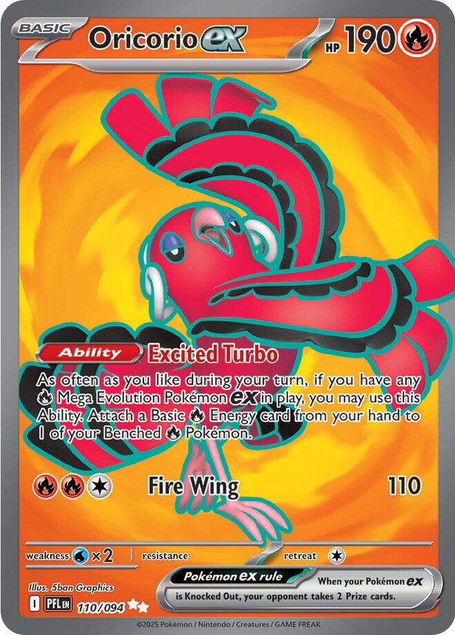 Oricorio ex (110/094) [Mega Evolution: Phantasmal Flames] | Cracking-Singles