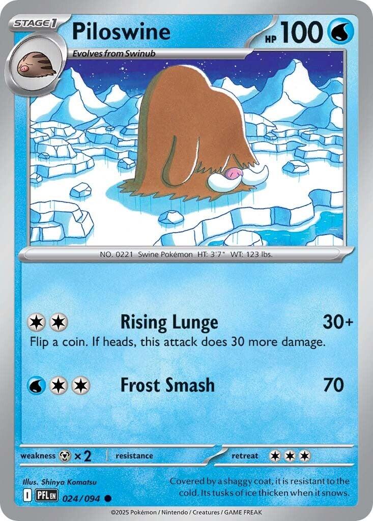 Piloswine (024/094) [Mega Evolution: Phantasmal Flames] | Cracking-Singles