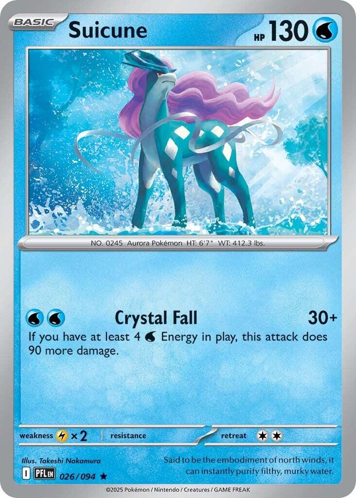 Suicune (026/094) [Mega Evolution: Phantasmal Flames] | Cracking-Singles