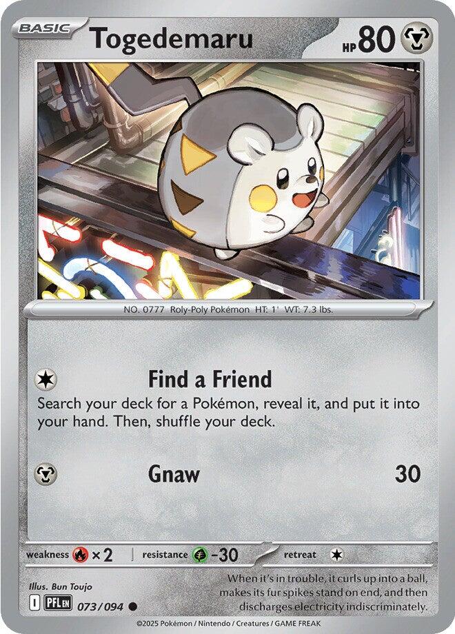 Togedemaru (073/094) [Mega Evolution: Phantasmal Flames] | Cracking-Singles