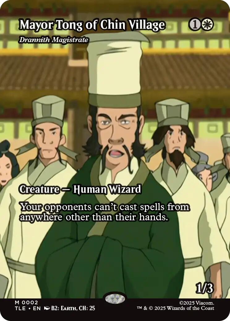 Mayor Tong of Chin Village - Drannith Magistrate (Borderless) [Avatar: The Last Airbender: Eternal-Legal] | Cracking-Singles