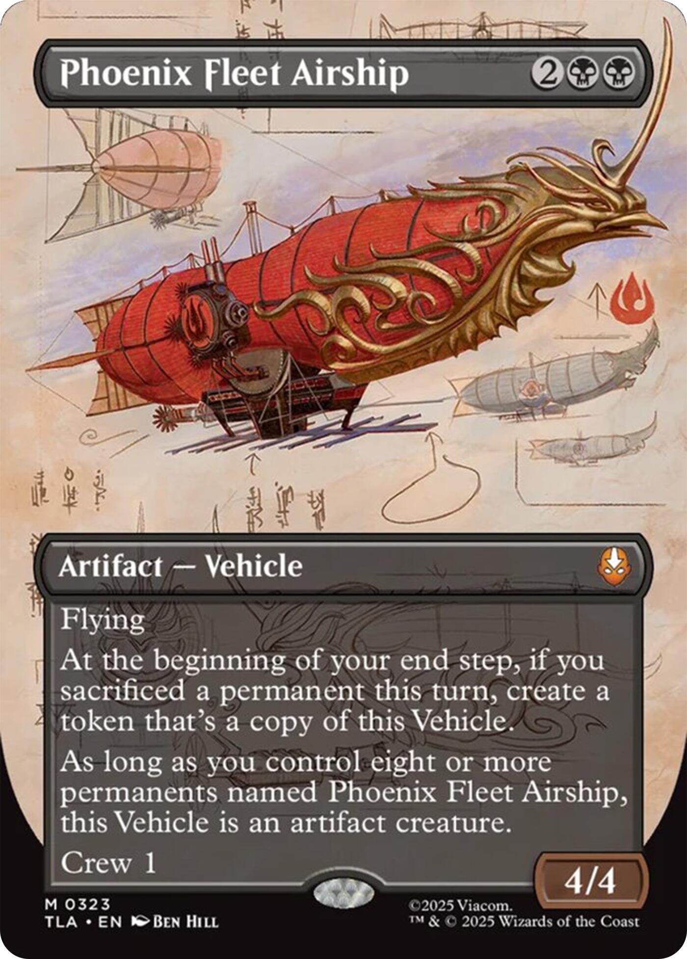 Phoenix Fleet Airship (Borderless) [Avatar: The Last Airbender] | Cracking-Singles