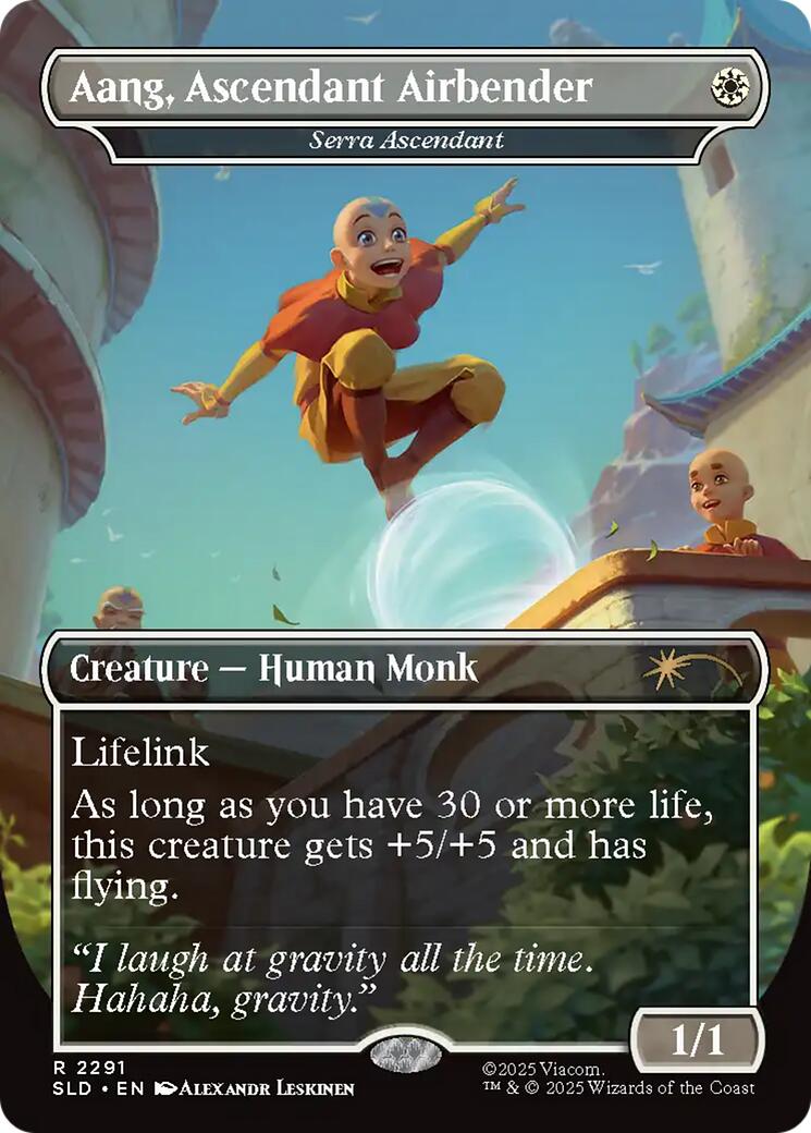 Aang, Ascendant Airbender - Serra Ascendant [Secret Lair Drop Series] | Cracking-Singles