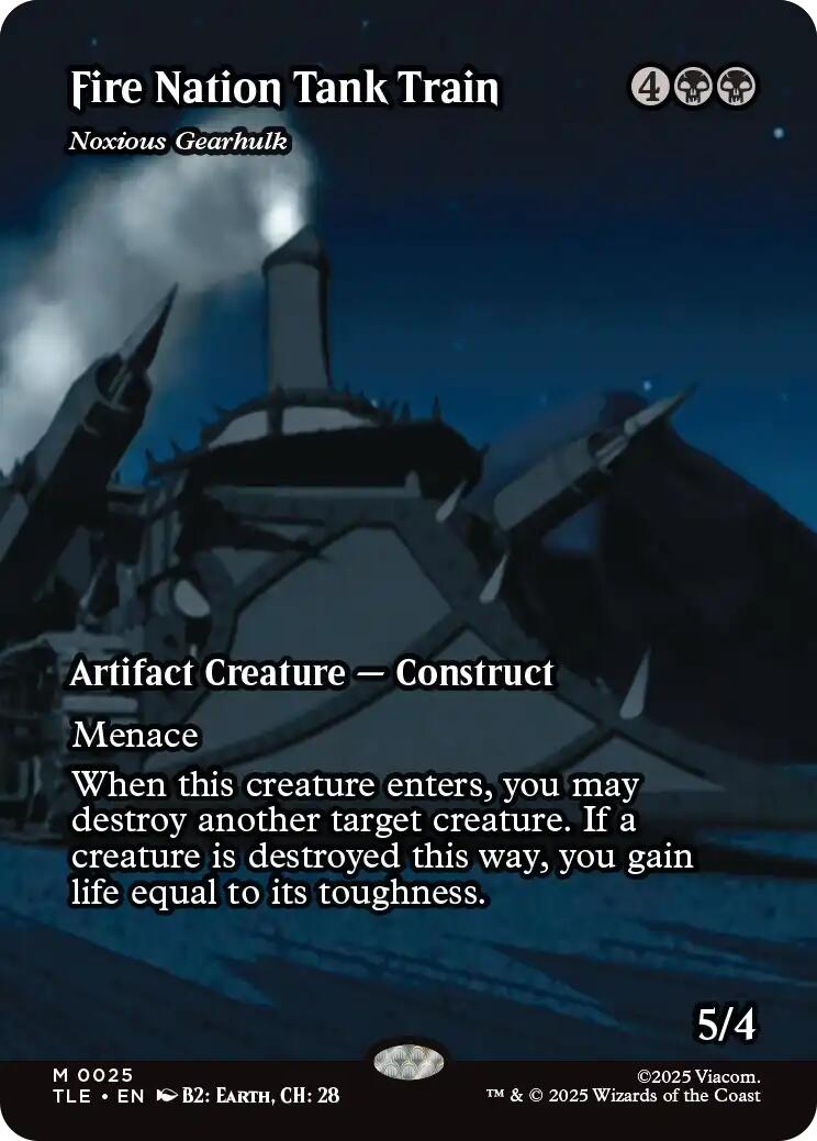 Fire Nation Tank Train - Noxious Gearhulk (Borderless) [Avatar: The Last Airbender: Eternal-Legal] | Cracking-Singles