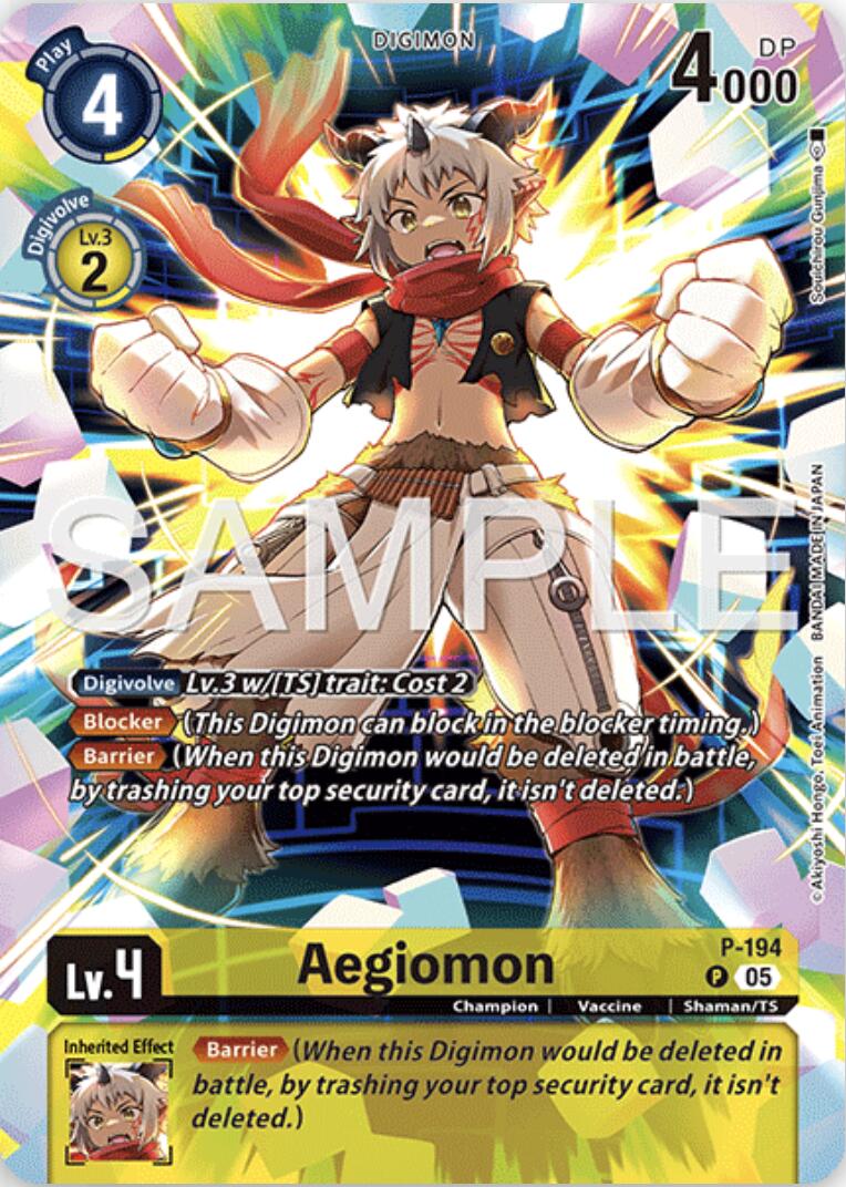 Aegiomon [P-194] (Digimon Story: Time Stranger Collector's Edition) [Promotional Cards] | Cracking-Singles