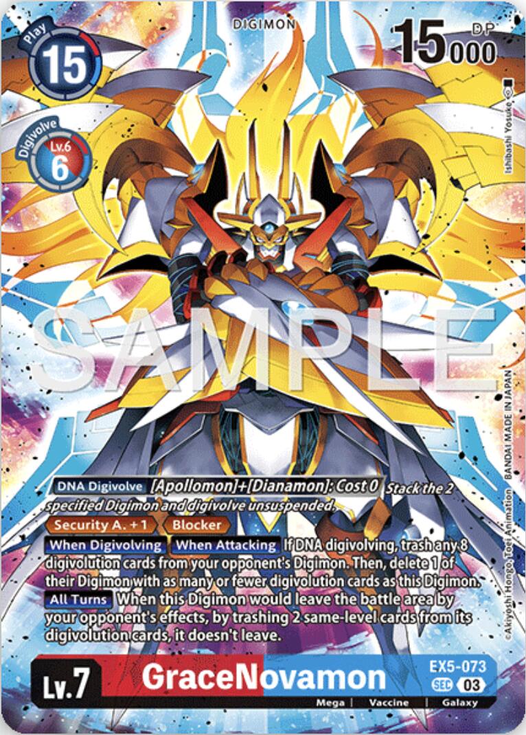 GraceNovamon [EX5-073] (Digimon Story: Time Stranger Collector's Edition) [Animal Colosseum] | Cracking-Singles