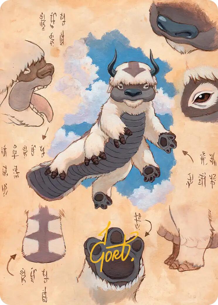 Appa, Steadfast Guardian Art Card (Gold-Stamped Signature) [Avatar: The Last Airbender Art Series] | Cracking-Singles