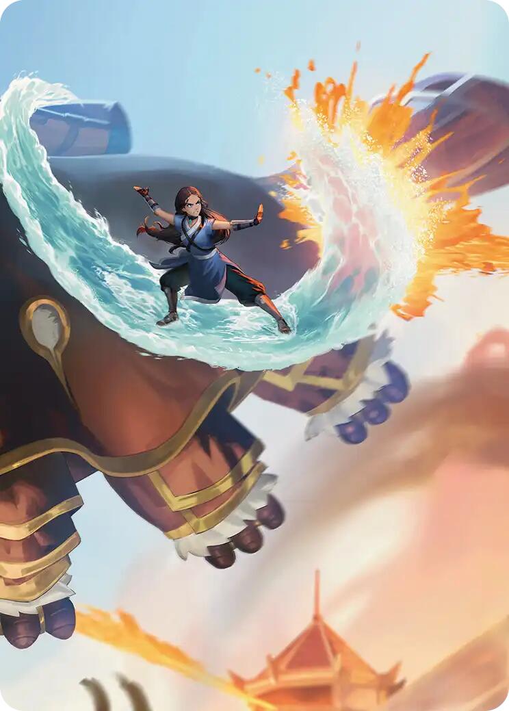 Katara's Reversal Art Card [Avatar: The Last Airbender Art Series] | Cracking-Singles