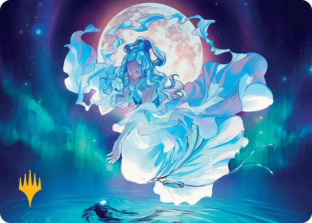 Yue, the Moon Spirit Art Card (Gold-Stamped Planeswalker Symbol) [Avatar: The Last Airbender Art Series] | Cracking-Singles
