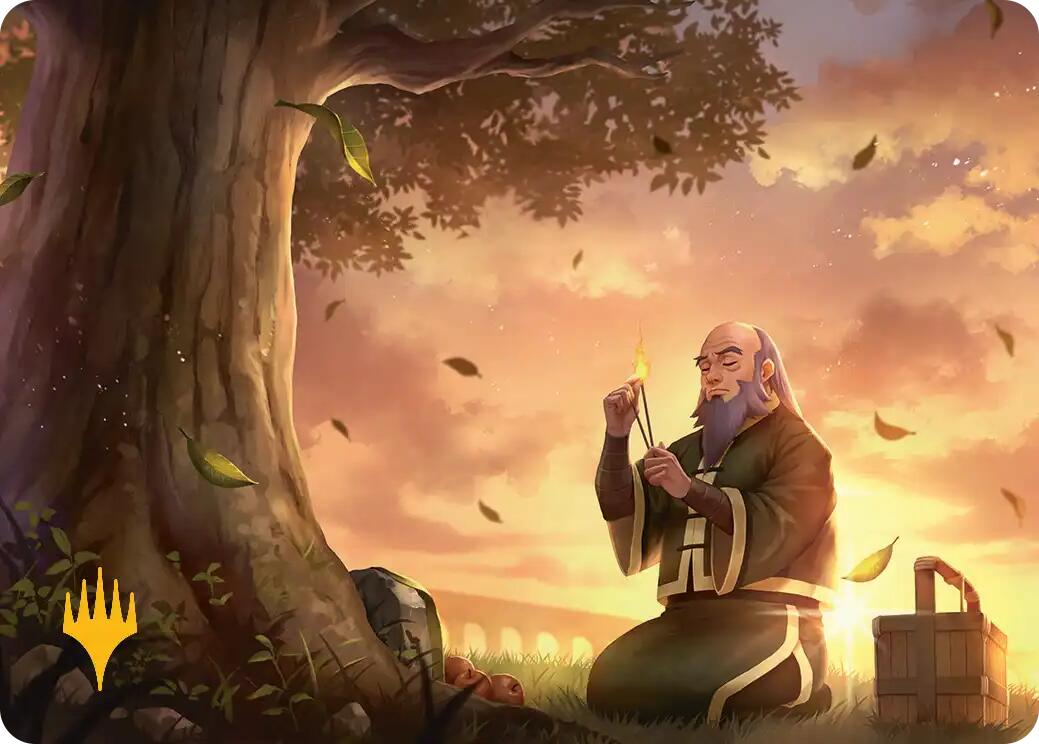 Bastion of Remembrance Art Card (Gold-Stamped Planeswalker Symbol) [Avatar: The Last Airbender Art Series] | Cracking-Singles