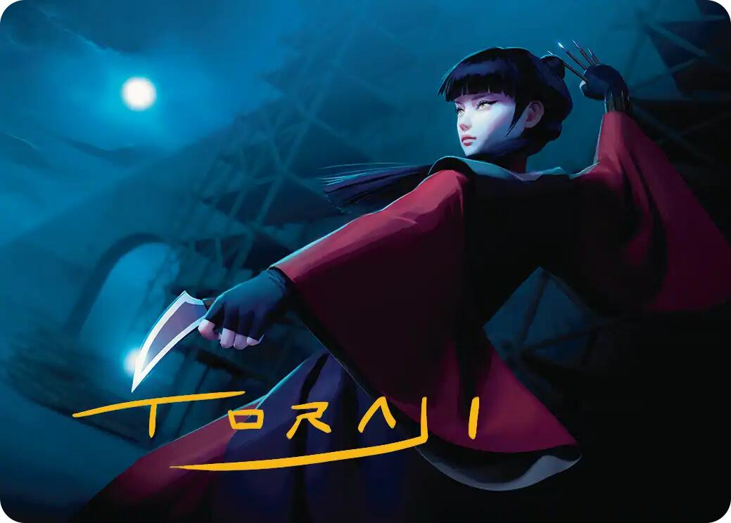 Mai, Jaded Edge Art Card (Gold-Stamped Signature) [Avatar: The Last Airbender Art Series] | Cracking-Singles