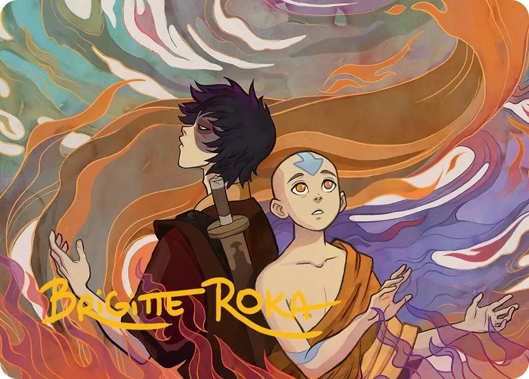 Fated Firepower Art Card (Gold-Stamped Signature) [Avatar: The Last Airbender Art Series] | Cracking-Singles