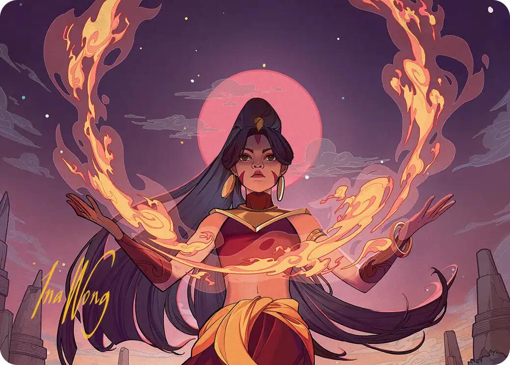 Firebending Student Art Card (Gold-Stamped Signature) [Avatar: The Last Airbender Art Series] | Cracking-Singles