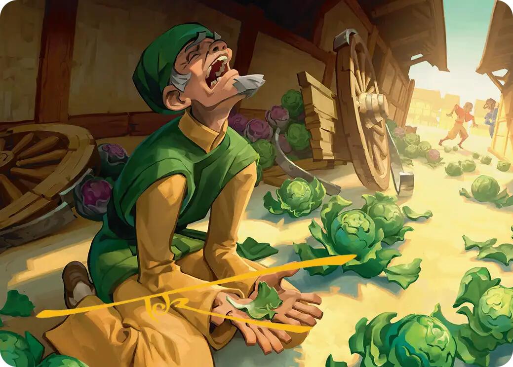 Unlucky Cabbage Merchant Art Card (Gold-Stamped Signature) [Avatar: The Last Airbender Art Series] | Cracking-Singles