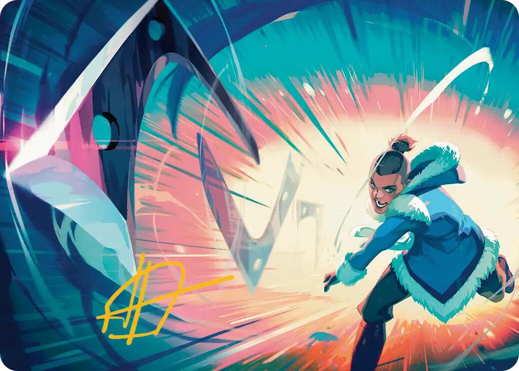 Trusty Boomerang Art Card (Gold-Stamped Signature) [Avatar: The Last Airbender Art Series] | Cracking-Singles