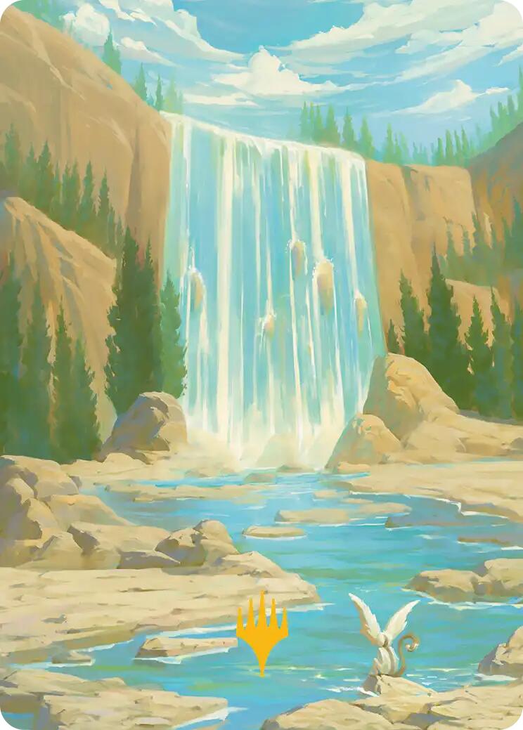 Island Art Card (Gold-Stamped Signature) [Avatar: The Last Airbender Art Series] | Cracking-Singles