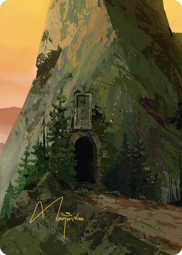Mountain Art Card (Gold-Stamped Signature) [Avatar: The Last Airbender Art Series] | Cracking-Singles