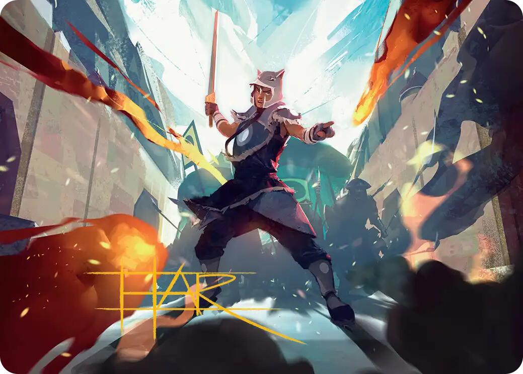 Sokka, Tenacious Tactician Art Card (Gold-Stamped Signature) [Avatar: The Last Airbender Art Series] | Cracking-Singles