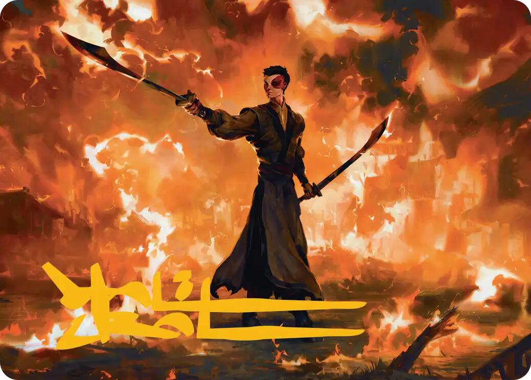 Zuko, Conflicted Art Card (Gold-Stamped Signature) [Avatar: The Last Airbender Art Series] | Cracking-Singles