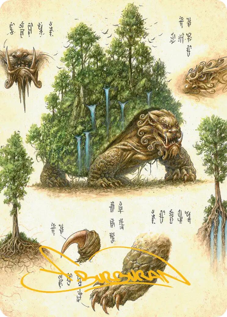 The Lion-Turtle Art Card (Gold-Stamped Signature) [Avatar: The Last Airbender Art Series] | Cracking-Singles