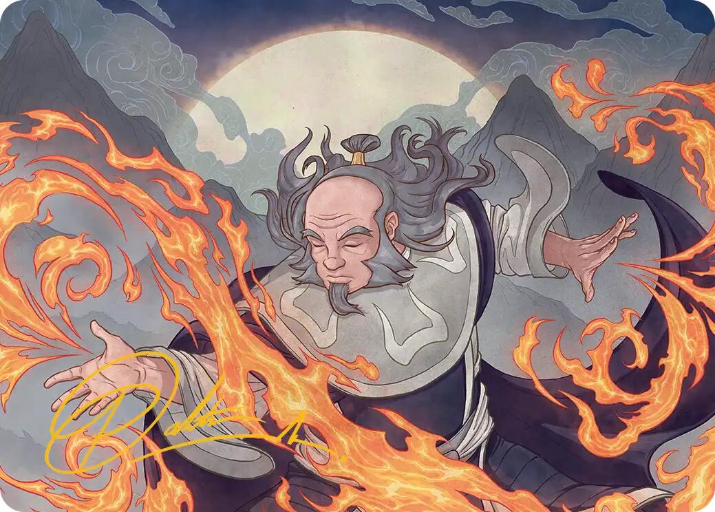 Iroh, Grand Lotus Art Card (Gold-Stamped Signature) [Avatar: The Last Airbender Art Series] | Cracking-Singles