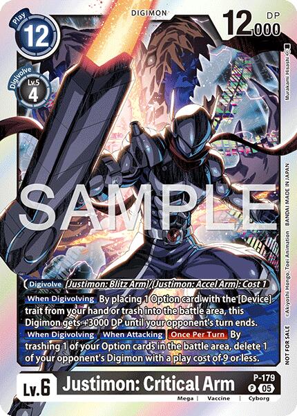 Justimon: Critical Arm [P-179] (Event Pack 8) [Promotional Cards] | Cracking-Singles