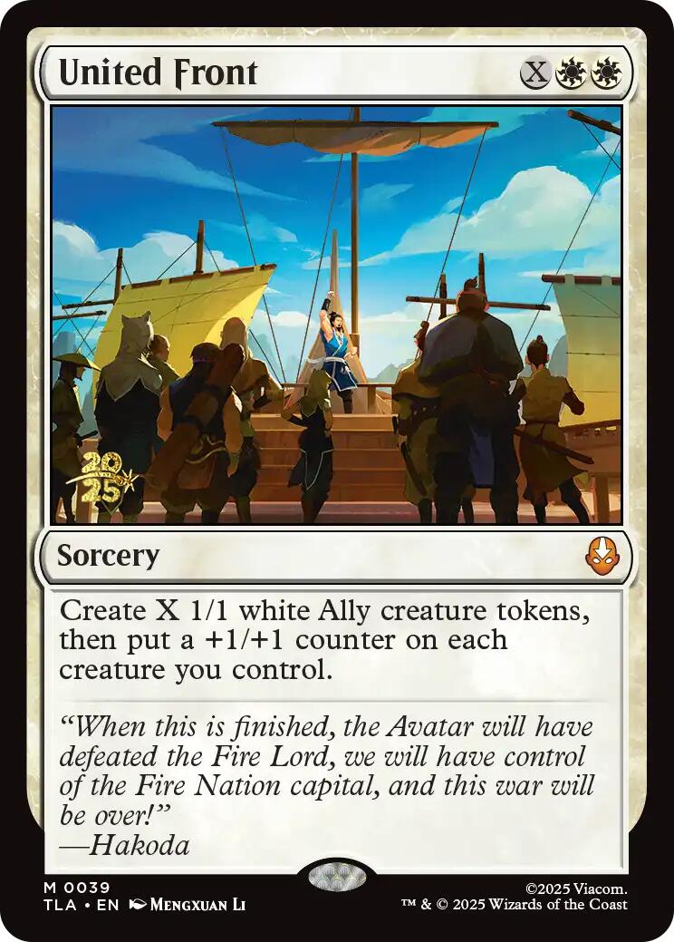 United Front [Avatar: The Last Airbender Prerelease Cards] | Cracking-Singles