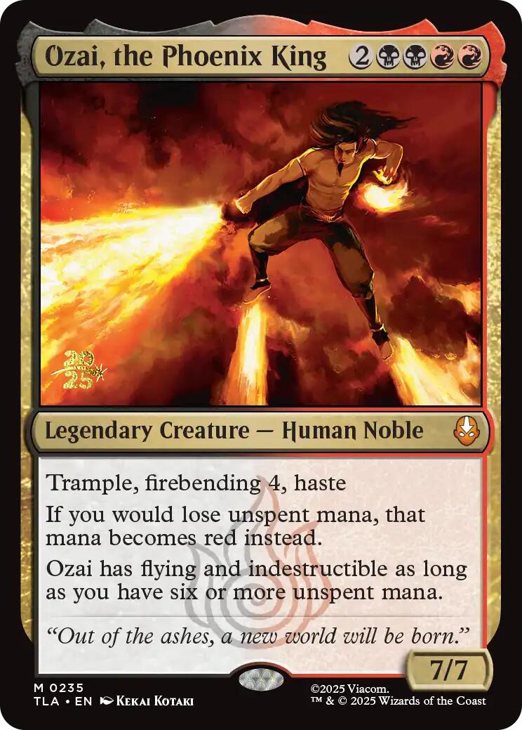 Ozai, the Phoenix King [Avatar: The Last Airbender Prerelease Cards] | Cracking-Singles