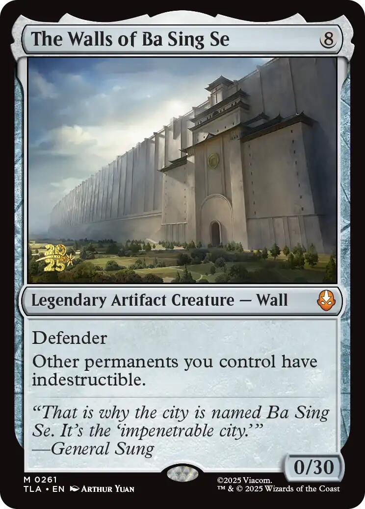 The Walls of Ba Sing Se [Avatar: The Last Airbender Prerelease Cards] | Cracking-Singles