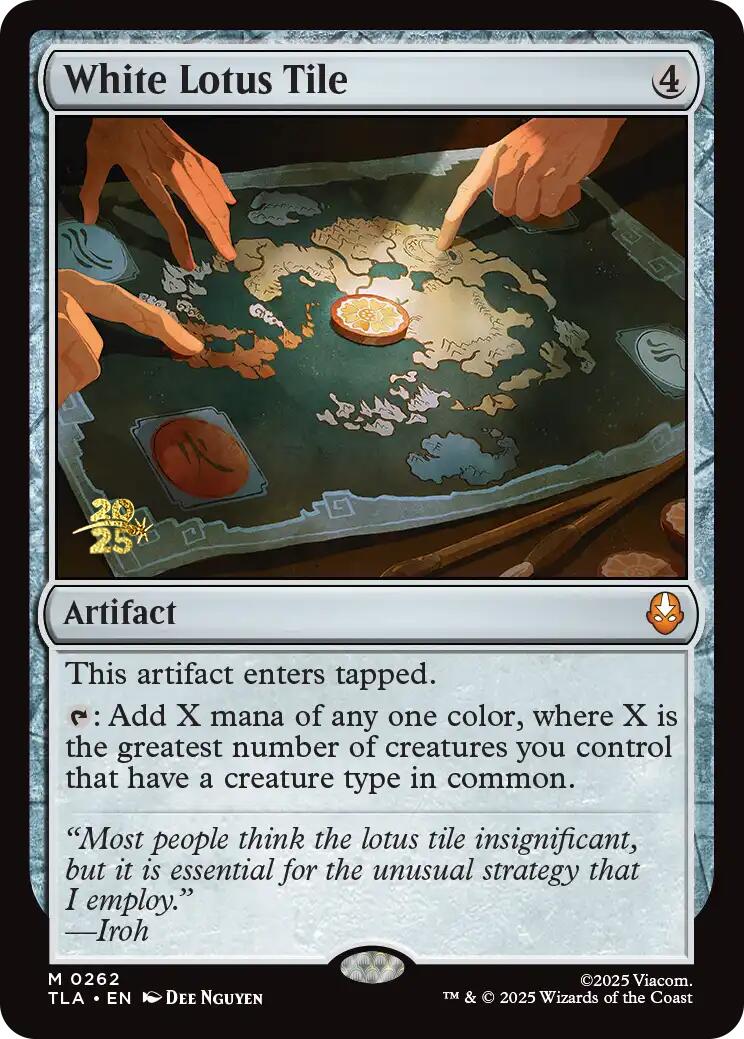 White Lotus Tile [Avatar: The Last Airbender Prerelease Cards] | Cracking-Singles