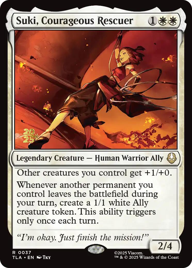 Suki, Courageous Rescuer [Avatar: The Last Airbender Prerelease Cards] | Cracking-Singles