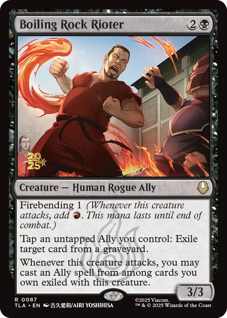 Boiling Rock Rioter [Avatar: The Last Airbender Prerelease Cards] | Cracking-Singles