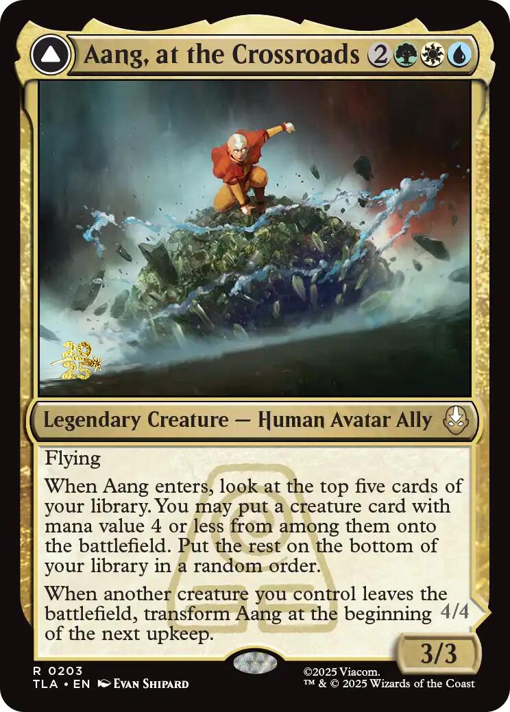 Aang, at the Crossroads [Avatar: The Last Airbender Prerelease Cards] | Cracking-Singles