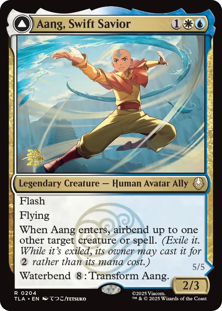 Aang, Swift Savior [Avatar: The Last Airbender Prerelease Cards] | Cracking-Singles