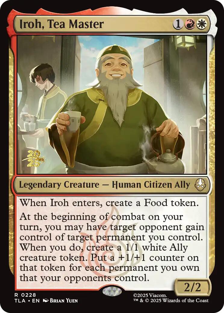 Iroh, Tea Master [Avatar: The Last Airbender Prerelease Cards] | Cracking-Singles