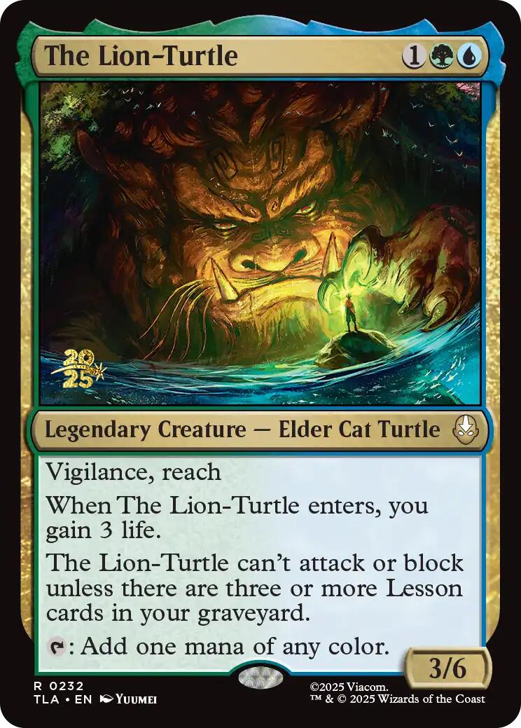 The Lion-Turtle [Avatar: The Last Airbender Prerelease Cards] | Cracking-Singles