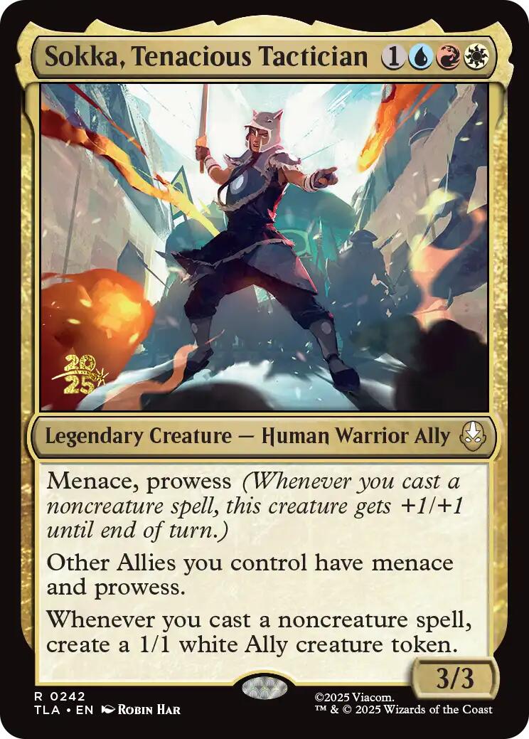 Sokka, Tenacious Tactician [Avatar: The Last Airbender Prerelease Cards] | Cracking-Singles