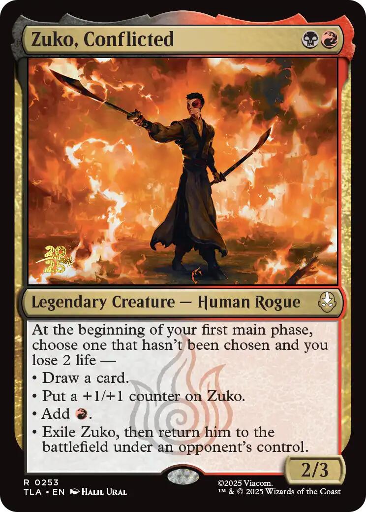 Zuko, Conflicted [Avatar: The Last Airbender Prerelease Cards] | Cracking-Singles