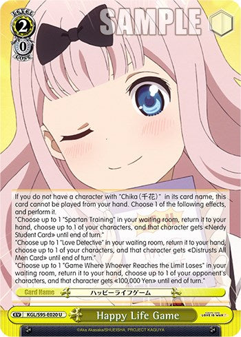 Happy Life Game [Kaguya-Sama: Love is War?] | Cracking-Singles