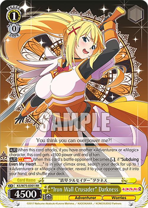 "Iron Wall Crusader" Darkness [KONOSUBA -God's blessing on this wonderful world! Re:Edit] | Cracking-Singles