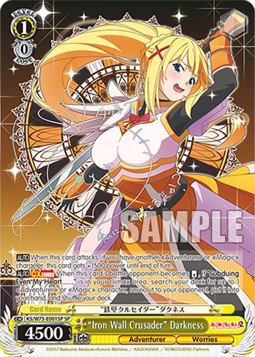 "Iron Wall Crusader" Darkness [KONOSUBA -God's blessing on this wonderful world! Re:Edit] | Cracking-Singles