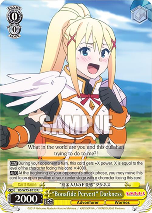 "Bonafide Pervert" Darkness [KONOSUBA -God's blessing on this wonderful world! Re:Edit] | Cracking-Singles