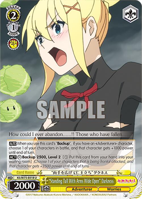 "Standing Tall With Arms Wide Open" Darkness [KONOSUBA -God's blessing on this wonderful world! Re:Edit] | Cracking-Singles
