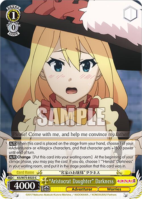 "Aristocrat Daughter" Darkness [KONOSUBA -God's blessing on this wonderful world! Re:Edit] | Cracking-Singles