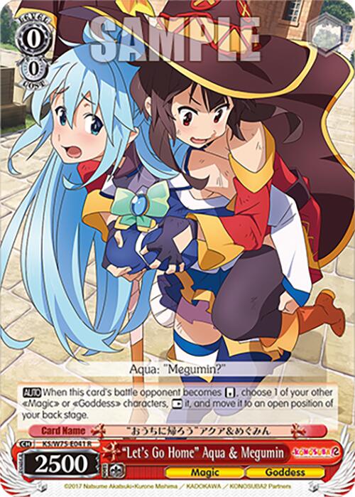 "Let's Go Home" Aqua & Megumin [KONOSUBA -God's blessing on this wonderful world! Re:Edit] | Cracking-Singles