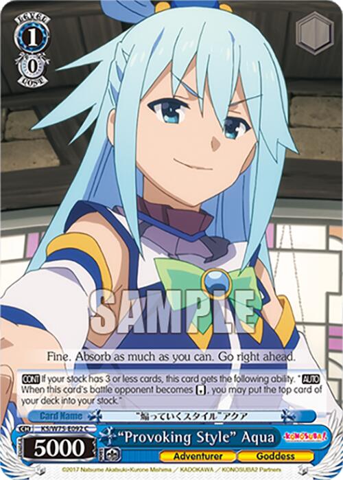 "Provoking Style" Aqua [KONOSUBA -God's blessing on this wonderful world! Re:Edit] | Cracking-Singles