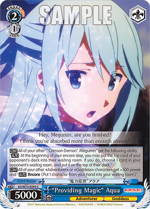 "Providing Magic" Aqua [KONOSUBA -God's blessing on this wonderful world! Re:Edit] | Cracking-Singles